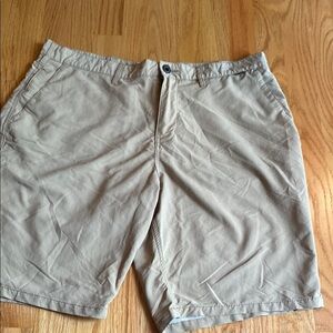 Hurley Men's Tan Flat Front Shorts